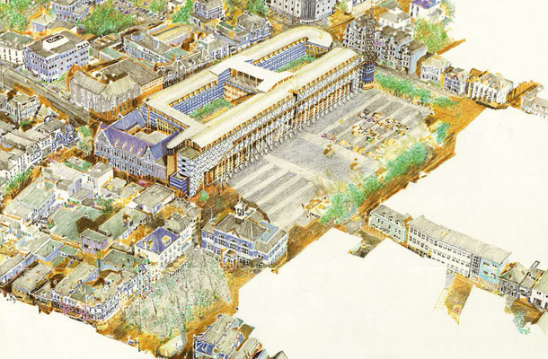 Afb 1 Tekening Stadhuis Ruijssenaars Van Reekum Museum 1993